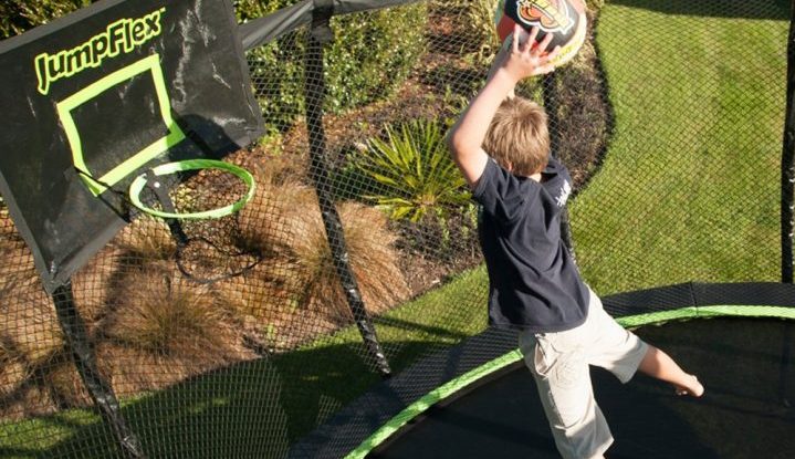 Trampoline Basketball Hoop