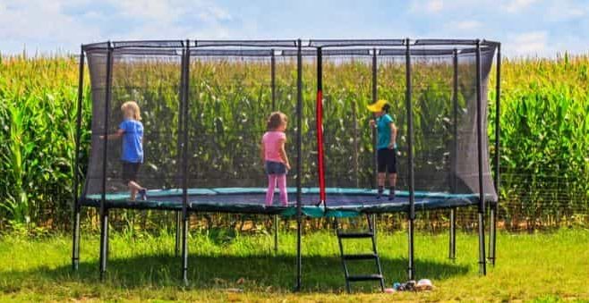 trampoline size